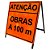 Cavalete atenção obras a 100 metros - Imagem 1