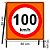 Cavalete de obras velocidade máxima 100 km/h - Imagem 1
