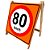 Cavalete de madeira velocidade máxima 80 km/h - Imagem 1