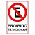 Placa de proibido estacionar - Imagem 1