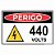 Placa perigo 440 volts - Imagem 1