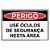 Placa perigo use óculos de segurança nesta área - Imagem 1