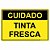 Placa cuidado tinta fresca - Imagem 1