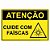 Placa atenção cuide com faíscas - Imagem 1