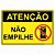 Placa atenção não empilhe - Imagem 1