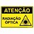 Placa atenção radiação óptica - Imagem 1