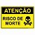 Placa atenção risco de morte - Imagem 1