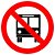 Placa proibido trânsito de ônibus R-38 - Imagem 1
