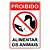 Placa proibido alimentar os animais - Imagem 1