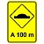 Placa lombada a 100 m A-18 - Imagem 1