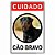 Placa cuidado cão bravo rottweiler - Imagem 1