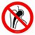 Adesivo de segurança proibido acesso de pessoas com implantes metálicos (10 un.) - Imagem 1
