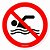 Adesivo de segurança proibido nadar (10 un.) - Imagem 1