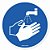 Adesivo de segurança lave as mãos (10 un.) - Imagem 1