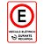 Placa estacionamento regulamentado veículo elétrico durante recarga - Imagem 1