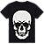 Camiseta RC Skull Letras c/ Strass - Imagem 2