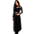 Saia Preta Longa Plissada - Imagem 1