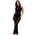 Vestido Midi Com Transparencia Luxo - Imagem 1