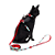 Peitoral com Guia FreeFaro para Gatos New Ladybug P - Imagem 1