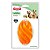 Bola Americana Flexi Bone Laranja Odontopet Até 15 kg - Imagem 1
