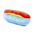 Brinquedo de Pelúcia para Cães Hot dog Mix Color The Pets Brasil The Pets - Imagem 1