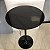 MESA BISTRO RDONDA PRETA BRILHO COM TAMPO DE VIDRO 1,60X71CM - Imagem 2