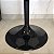 MESA BISTRO RDONDA PRETA BRILHO COM TAMPO DE VIDRO 1,60X71CM - Imagem 4