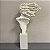 ESCULTURA CABELO AO VENTO BASE BEGE 98X28CM - Imagem 3