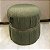 PUFF ANKA - LINHO VERDE COM DETALHE EM METAL CHAMPANHE . - Imagem 1