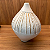 VASO EM CERAMICA BRANCO FOSCO E DOURADO G 32cm E P 25cm - Imagem 2