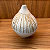 VASO EM CERAMICA BRANCO FOSCO E DOURADO G 32cm E P 25cm - Imagem 3