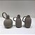 KIT MINI VASOS EM CERAMICA COM ALÇA - 3PÇS - Imagem 1