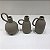 KIT MINI VASOS EM CERAMICA COM ALÇA - 3PÇS - Imagem 2