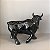 TOURO BRAVO EM RESINA PRETO BRILHOSO 28X36X19CM - Imagem 2