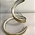 ABAJUR DE MESA LUMINARIA FLUIRE DOURADO ESPIRAL COM LED - Imagem 3