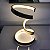 ABAJUR DE MESA LUMINARIA FLUIRE DOURADO ESPIRAL COM LED - Imagem 2