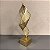 ESCULTURA ESPIRAL DOURADA COM BASE 49X14X13CM - Imagem 2