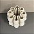VASO BRANCO DECOR CERAMICA 3D ONDAS - Imagem 2