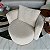 POLTRONA BOUCLE BEGE COM DETALHE EM MADEIRA GIRATORIA 92CM - Imagem 2