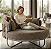 Poltrona Chaise Azaleia com Detalhe em Couro 1,30m - Imagem 4