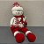 BONECO DE NEVE BRANCO E VERMELHO - NATAL - Imagem 2