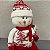 BONECO DE NEVE BRANCO E VERMELHO - NATAL - Imagem 4