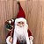 BONECO PAPAI NOEL TRADICIONAL COM SACO DE PRESENTES E LAMPARINA - Imagem 3