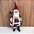 BONECO PAPAI NOEL TRADICIONAL COM SACO DE PRESENTES E LAMPARINA - Imagem 1