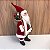 BONECO PAPAI NOEL TRADICIONAL COM SACO DE PRESENTES E LAMPARINA - Imagem 2