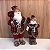 BONECO PAPAI NOEL EM PÉ COM LANTERNA E SACO DE PRESENTE ROUPA XADREZ - Imagem 4