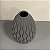 VASO DECOR CERAMICA CINZA FOSCO 3D MEDIO - Imagem 3