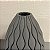 VASO DECOR CERAMICA CINZA FOSCO 3D GRANDE - Imagem 4