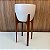 CACHEPOT COM SUPORTE OFF WHITE EM MADEIRA GRANDE 61X30CM - Imagem 1