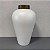 Vaso Garrafa Verona de Ceramica com Tampa em Madeira Pequeno 41x23cm - Imagem 3
